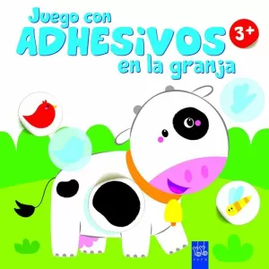 JUEGO CON ADHESIVOS EN LA GRANJA +3. VACA JUEGO CON ADHESIVOS EN LA GRANJA +3. VACA