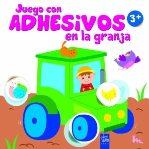 JUEGO CON ADHESIVOS EN LA GRANJA +3. TRACTOR JUEGO CON ADHESIVOS EN LA GRANJA +3. TRACTOR