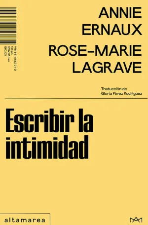 ESCRIBIR LA INTIMIDAD ESCRIBIR LA INTIMIDAD