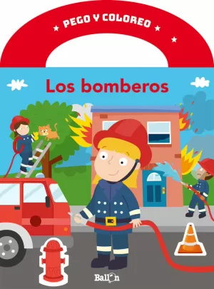 PEGO Y COLOREO - LOS BOMBEROS PEGO Y COLOREO - LOS BOMBEROS